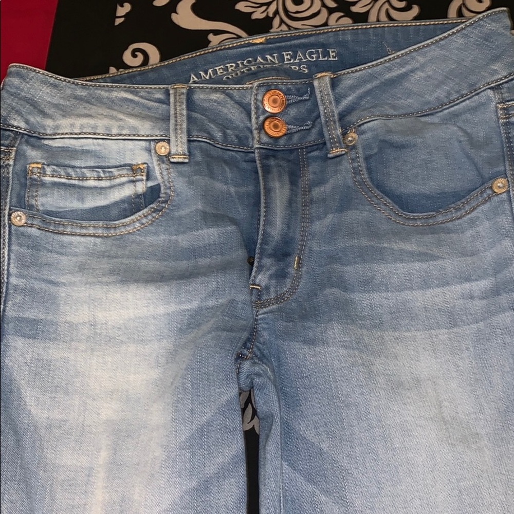American Eagle Artist crop jeans